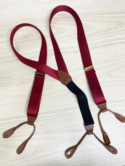 vintage boston traders leather suspenders - good market thrift store