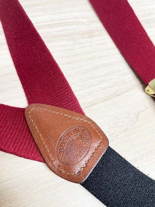 vintage boston traders leather suspenders - good market thrift store