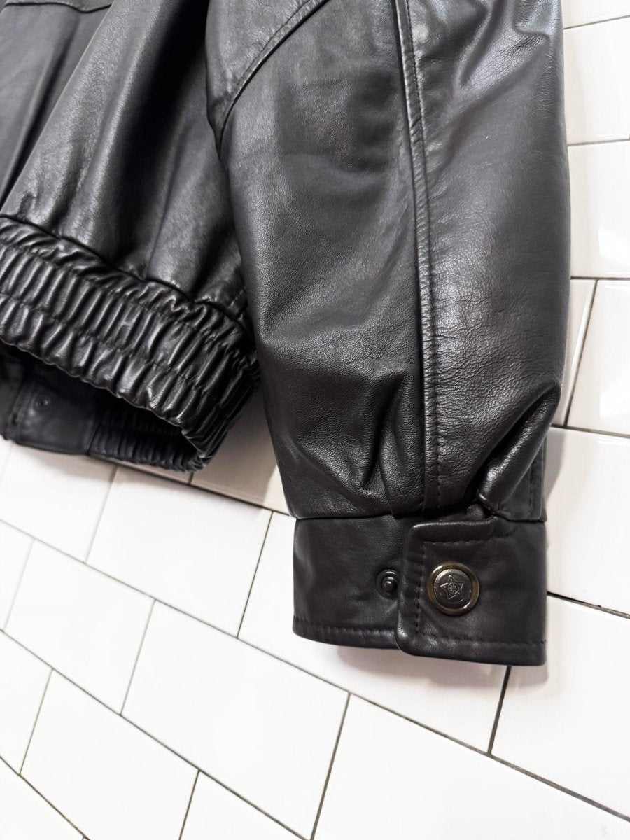 vintage boulevard club leather bomber jacket - good market thrift store