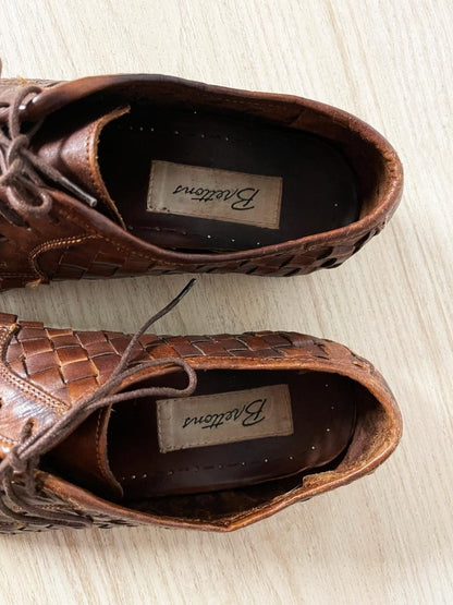 vintage brettons basketweave leather shoe - good market thrift store