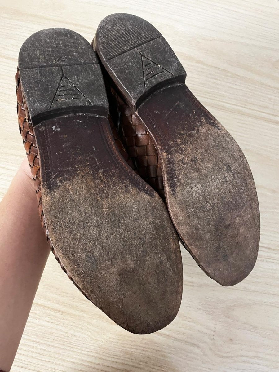 vintage brettons basketweave leather shoe - good market thrift store