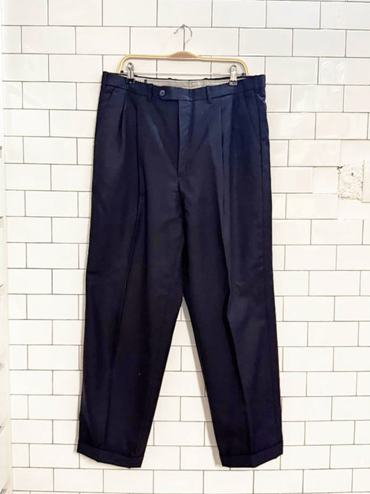 vintage brettons essential 100% wool pleated trousers | made in Canada - good market thrift store