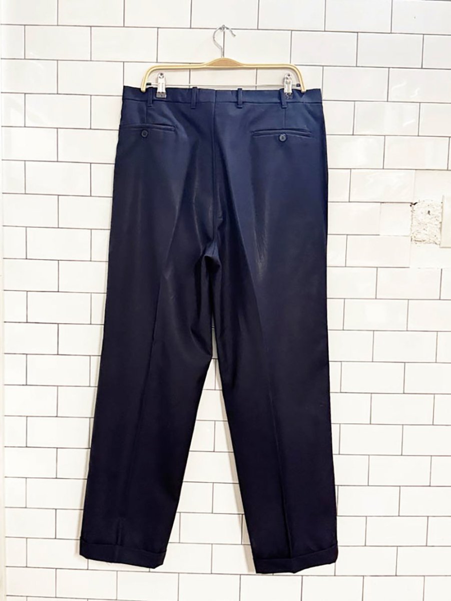 vintage brettons essential 100% wool pleated trousers | made in Canada - good market thrift store