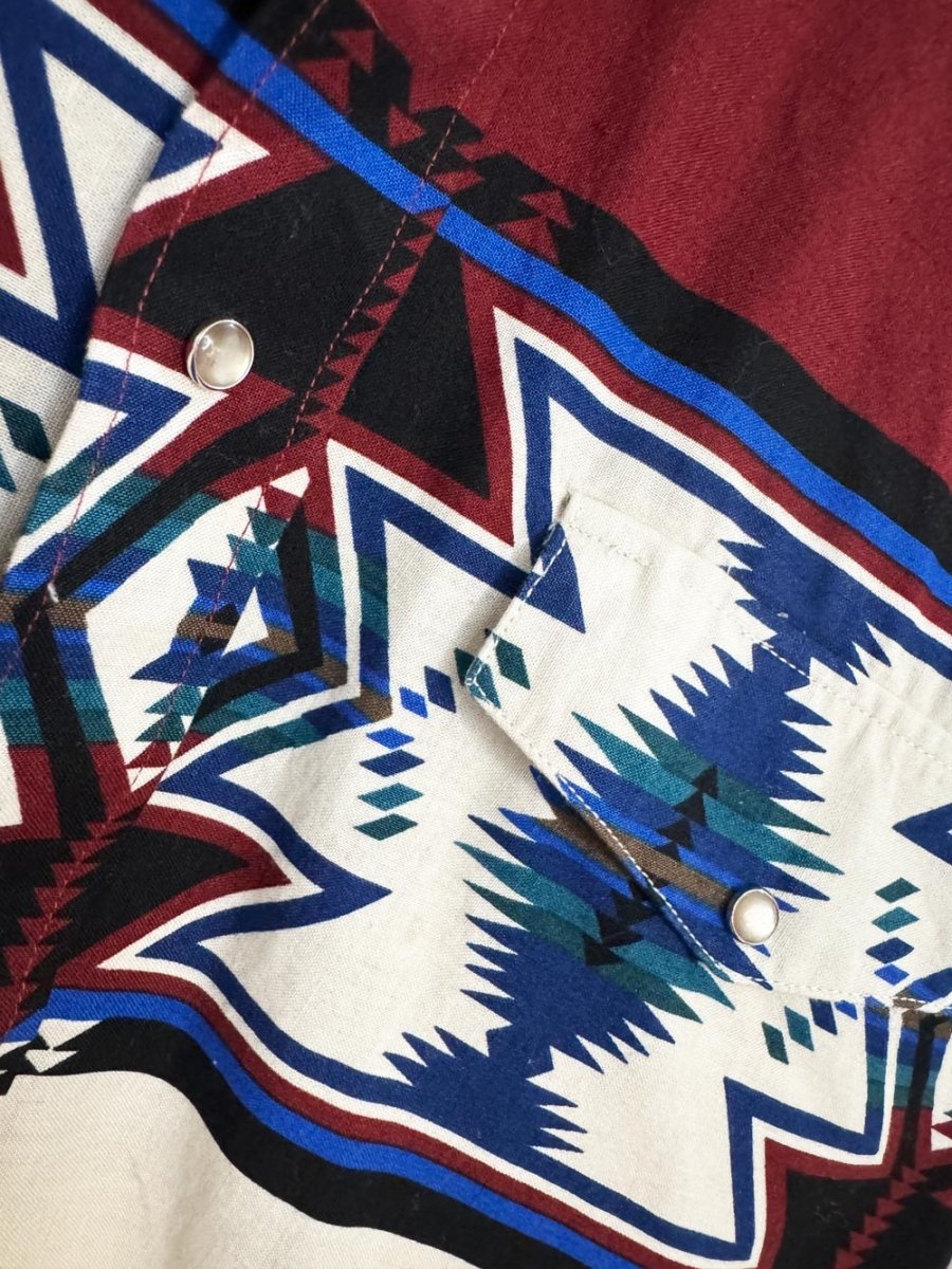 vintage brooks & dunn southwestern snap button shirt | panhandle slim - good market thrift store