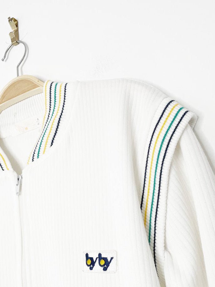 vintage by by ribbed knit tennis jacket - good market thrift store