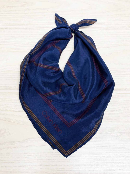 vintage calvin klein 100% silk square scarf - good market thrift store