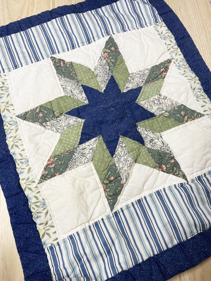 vintage canadiana mariners compass quilt + sham set - good market thrift store