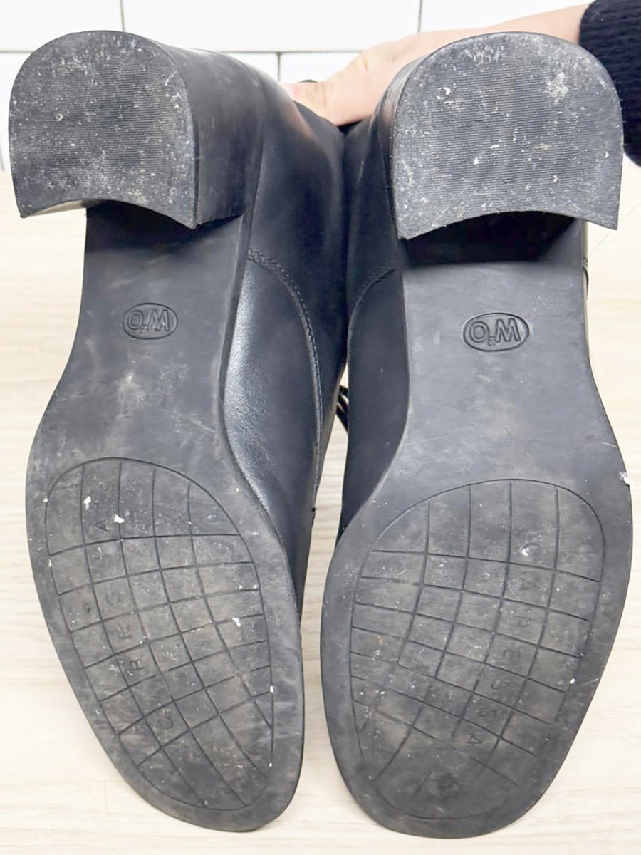 vintage caressa leather lace up heeled boot | made in brazil - good market thrift store