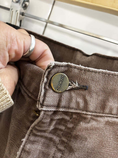 vintage carhartt canvas carpenter pants - good market thrift store