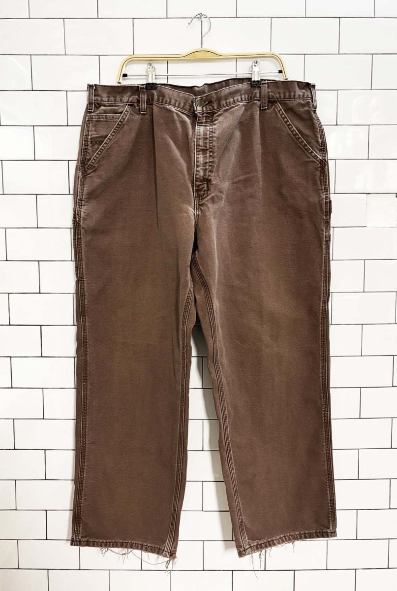vintage carhartt canvas carpenter pants - good market thrift store