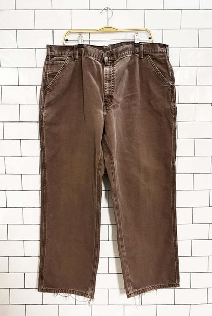 vintage carhartt canvas carpenter pants - good market thrift store