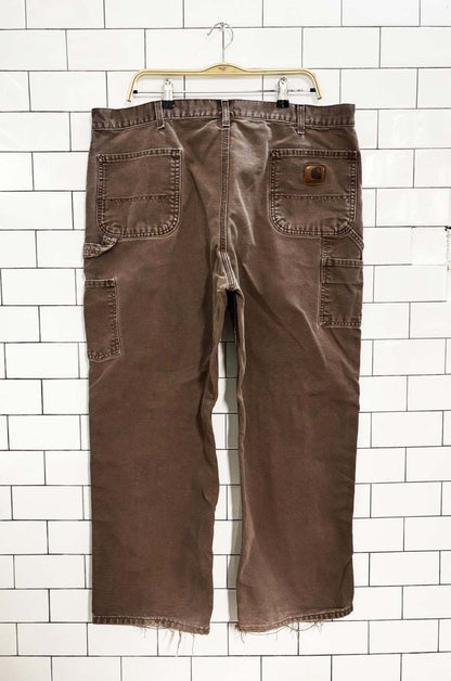 vintage carhartt canvas carpenter pants - good market thrift store
