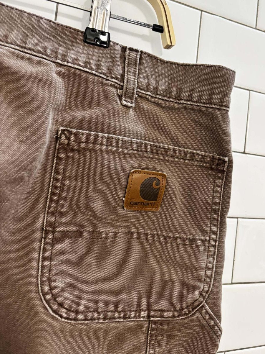 vintage carhartt canvas carpenter pants - good market thrift store