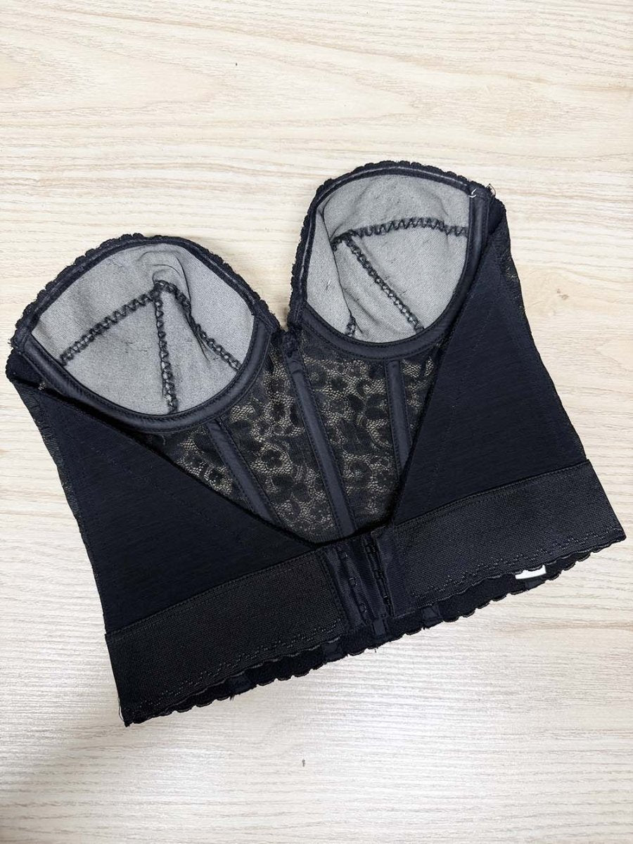 vintage carnival lace bustier corset top | union made in USA - good market thrift store