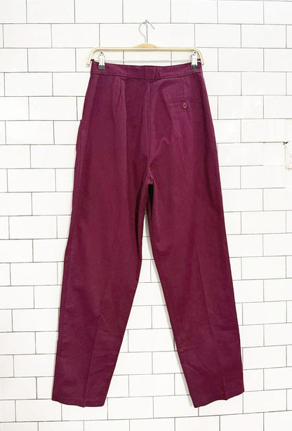 vintage carriage court classic high rise pleated trousers | made in USA - good market thrift store