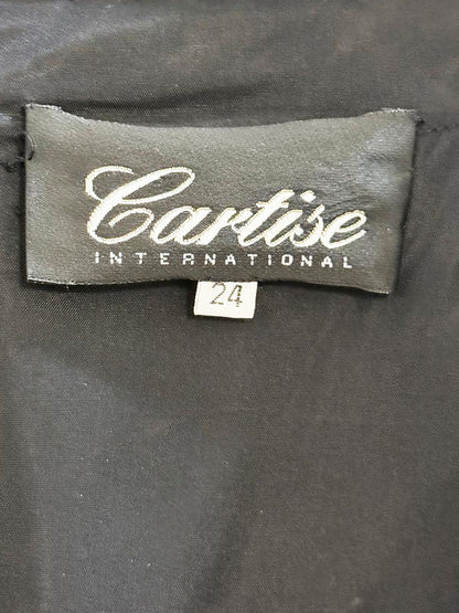 vintage cartise 100% silk beaded sleeveless top - good market thrift store