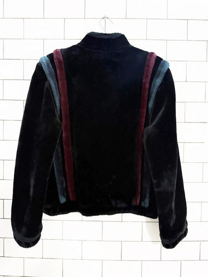 vintage casper faux fur bomber jacket | union made in USA - good market thrift store