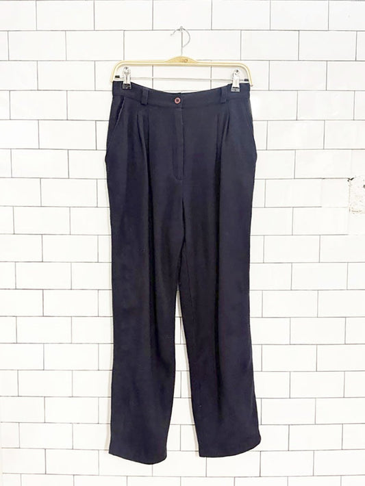vintage casual corner 100% wool pleated trousers | made in USA - good market thrift store