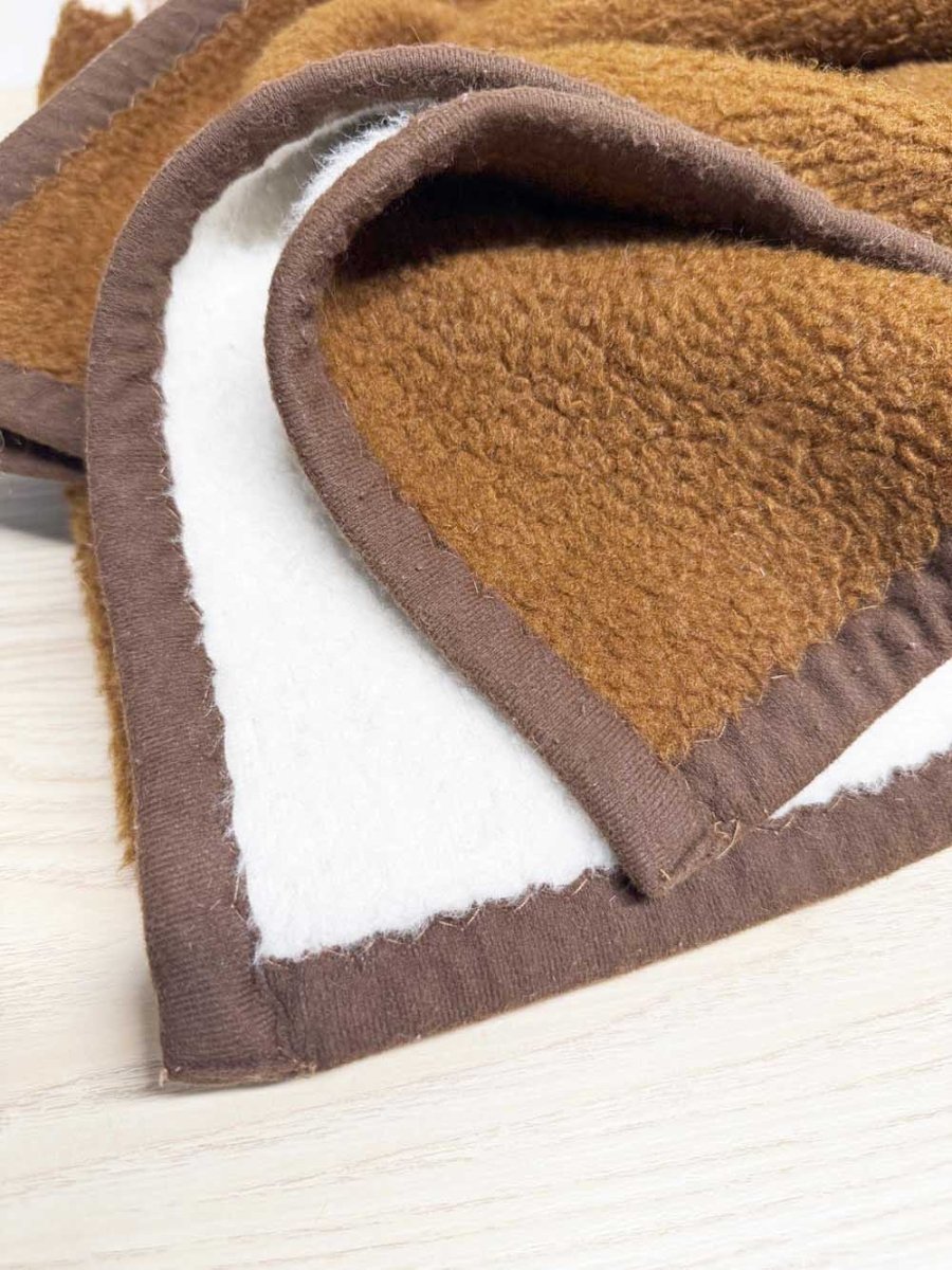 vintage cat soft fleece camp blanket | hand - stitched edge - good market thrift store