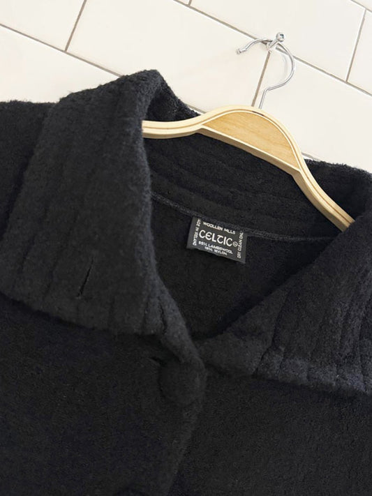 vintage celtic lambswool - blend knit cape | made in Ireland - good market thrift store