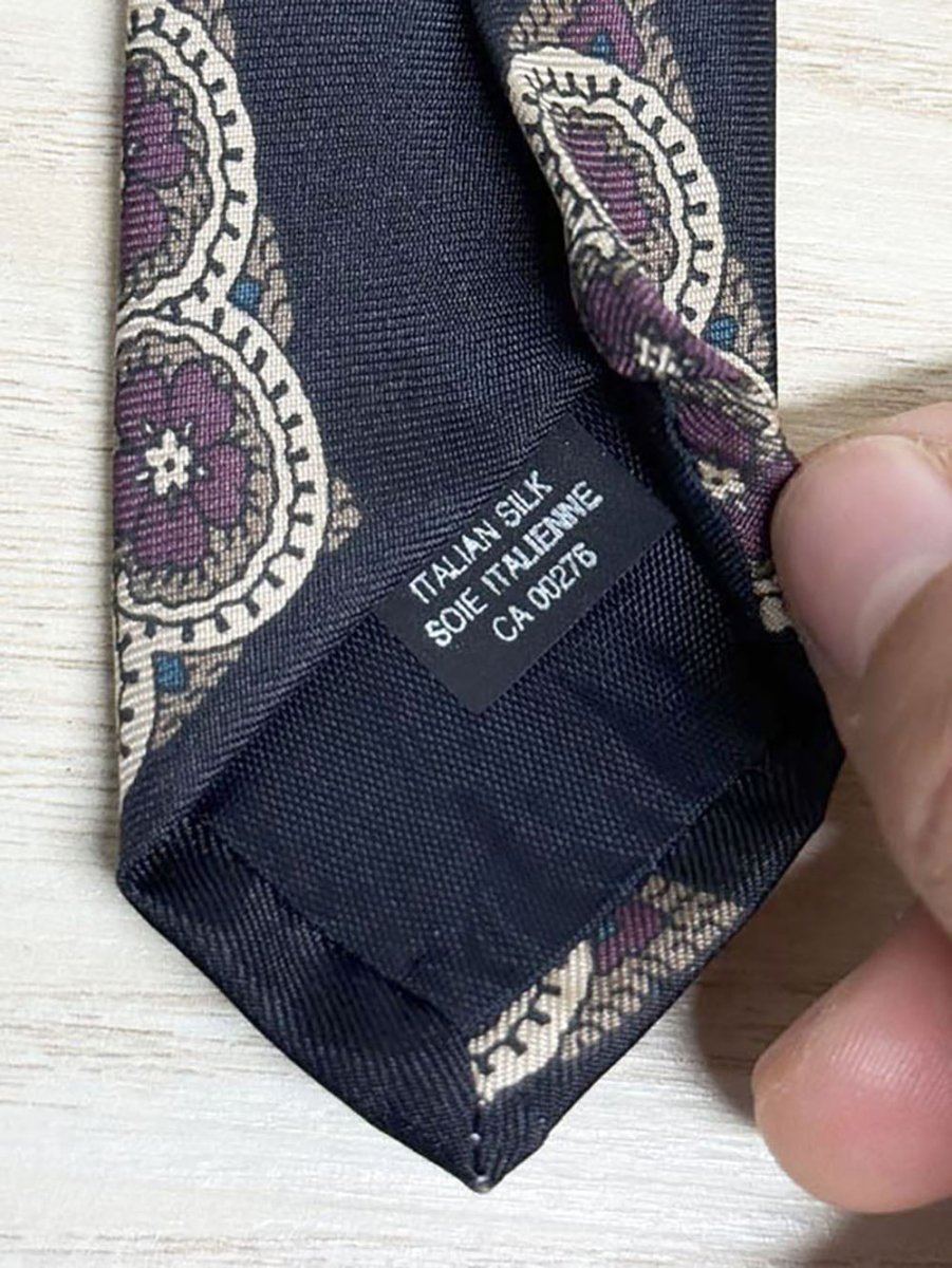 vintage chaps ralph lauren 100% italian silk tie - good market thrift store