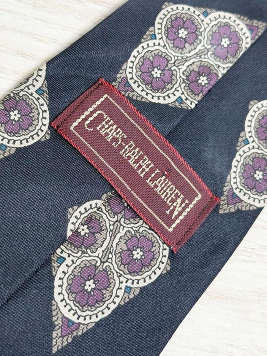vintage chaps ralph lauren 100% italian silk tie - good market thrift store