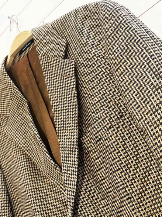 vintage chaps ralph lauren houndstooth blazer | made in Canada - good market thrift store