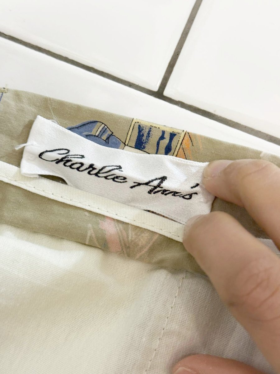 vintage charlie ann's pleated vacation sail boat trouser shorts | made in USA - good market thrift store