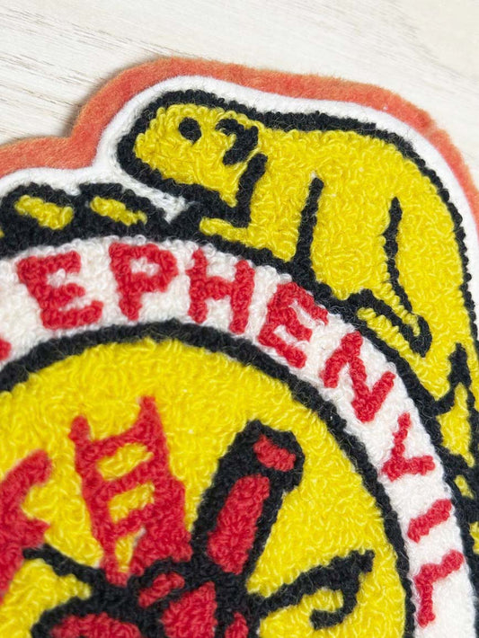 vintage chenille fire hall crest | varsity jacket patch - good market thrift store