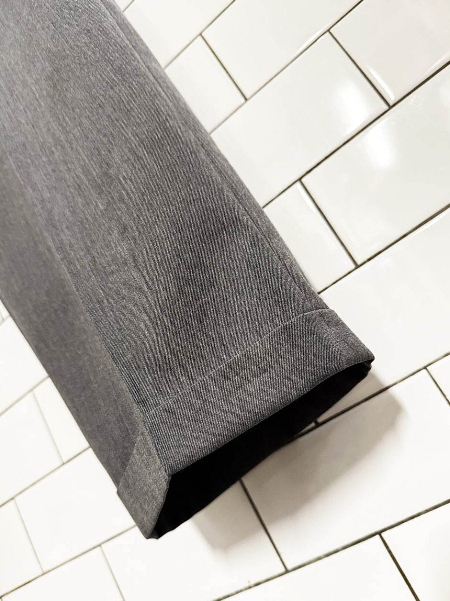 vintage christian dumas wool - blend pleated cuffed prohibition trousers | union made - good market thrift store