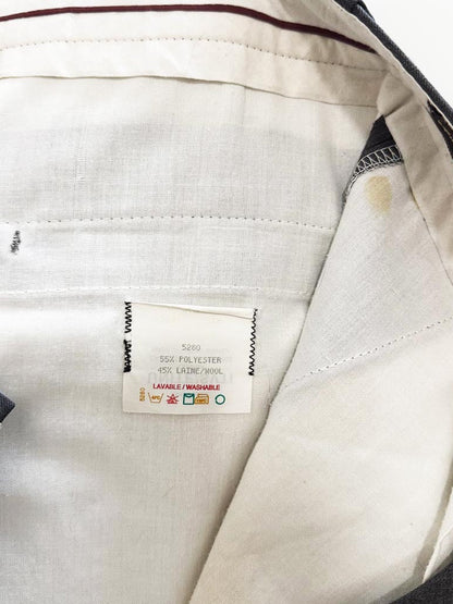 vintage christian dumas wool - blend pleated cuffed prohibition trousers | union made - good market thrift store