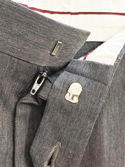 vintage christian dumas wool - blend pleated cuffed prohibition trousers | union made - good market thrift store