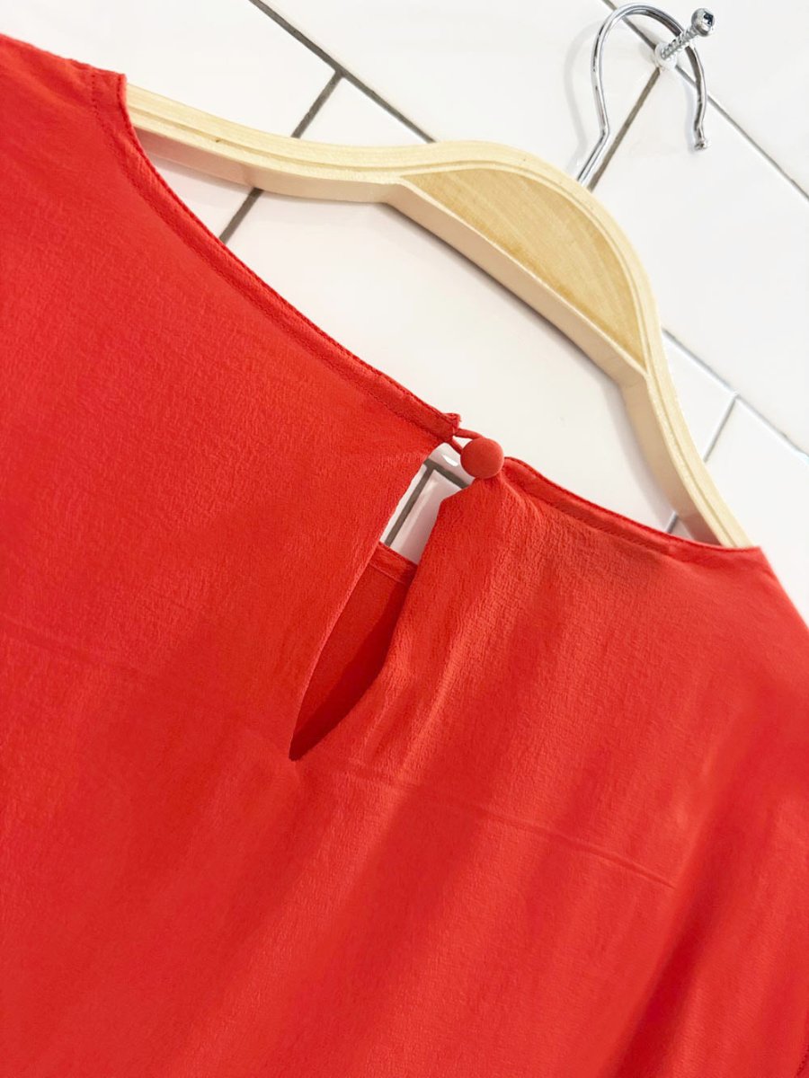 vintage christie & jill 100% silk boxy tee - good market thrift store