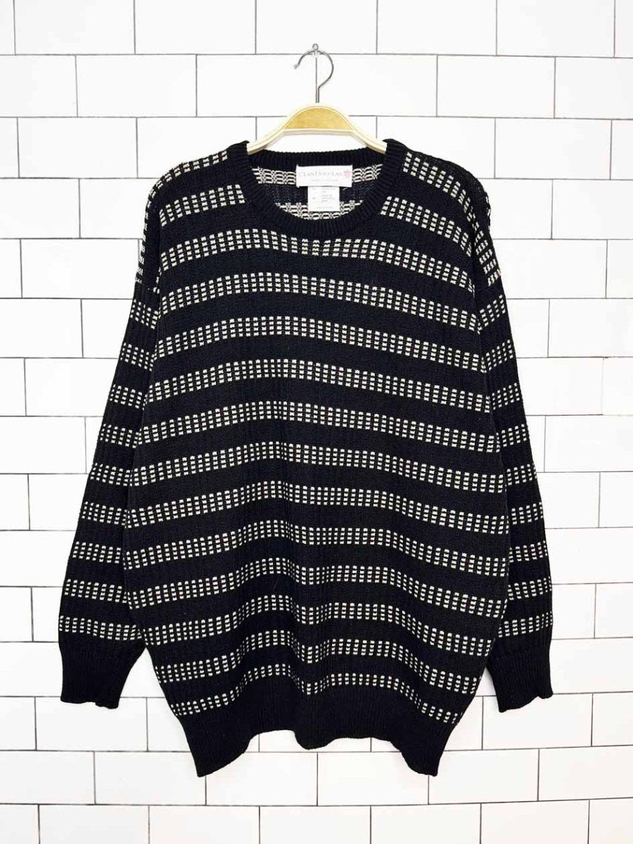 vintage clan douglas linen-silk summer knit | made in Scotland - good market thrift store