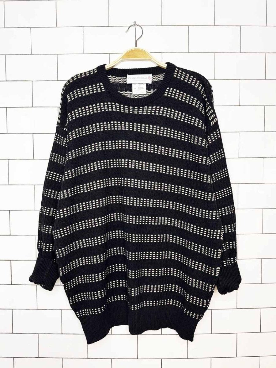 vintage clan douglas linen-silk summer knit | made in Scotland - good market thrift store