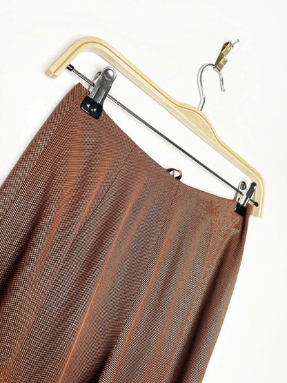 vintage classen gold shimmer fitted trouser - good market thrift store