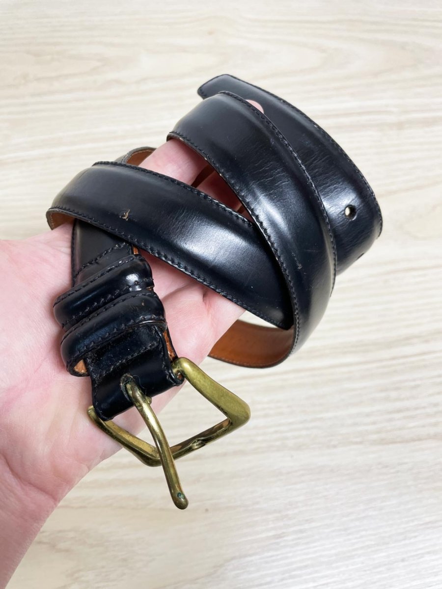 vintage cobbler smooth leather belt | made in Canada - good market thrift store