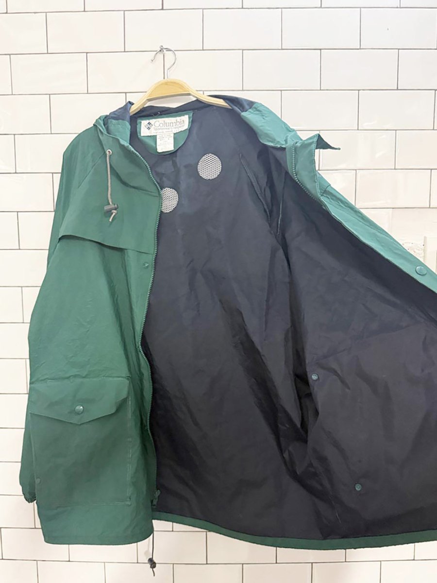 vintage columbia waterproof jacket and pants set | rain suit - good market thrift store