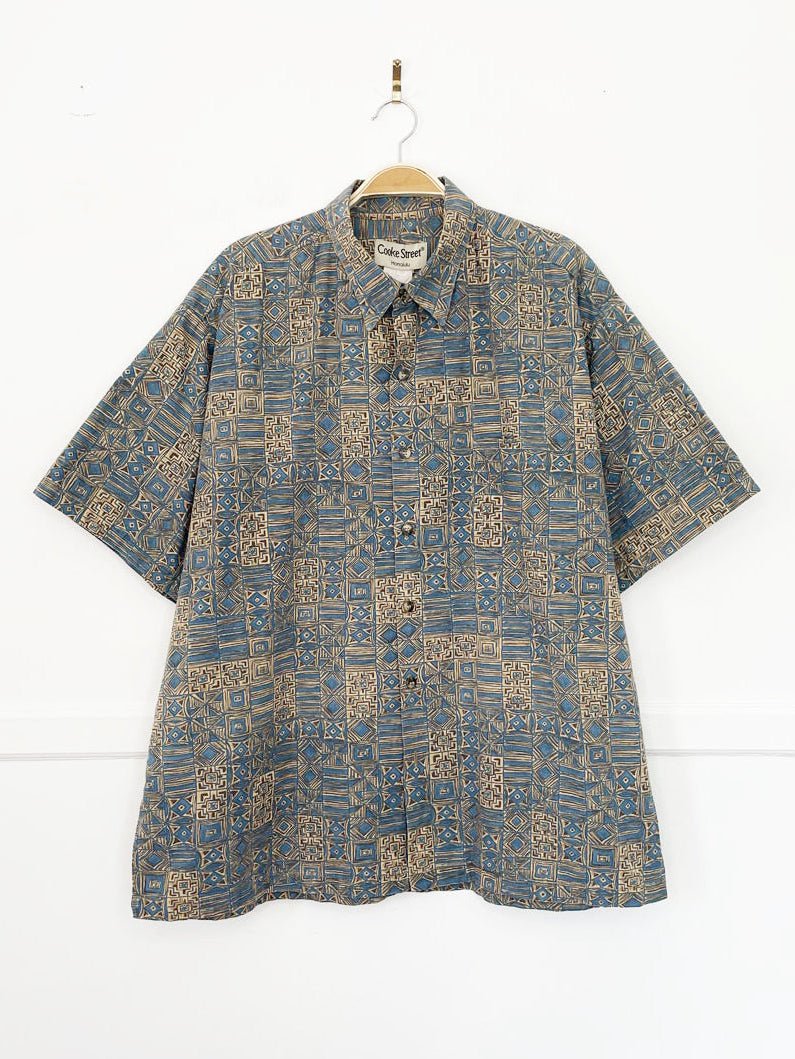 vintage cooke street hawaiian full button resort shirt | made in USA - good market thrift store