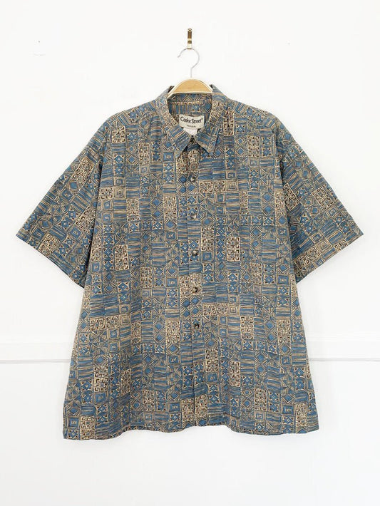 vintage cooke street hawaiian full button resort shirt | made in USA - good market thrift store