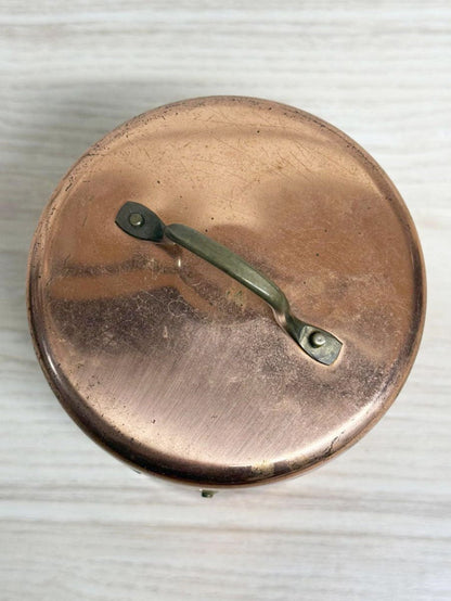 vintage copper kitchen tea canister - good market thrift store