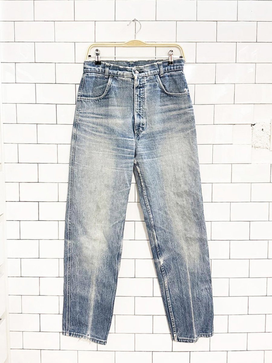 vintage cote d'azur distressed high waist mom jeans - good market thrift store