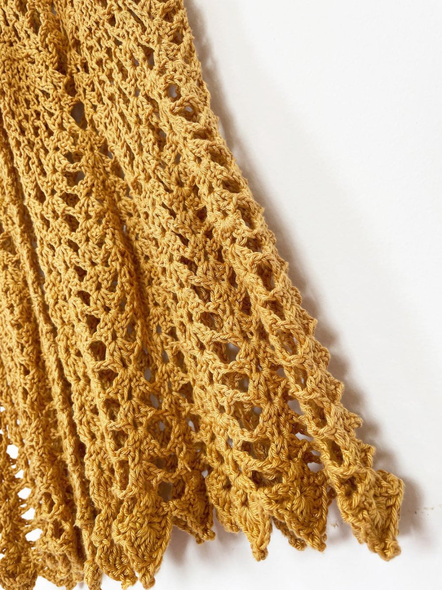 vintage crochet knit full button sleeveless cover up maxi dress - good market thrift store