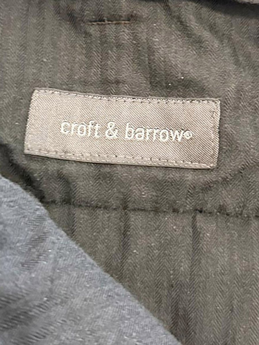 vintage croft & barrow chunky cord pleated cuffed trousers - good market thrift store