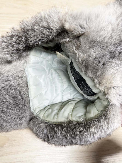 vintage crown cap rabbit fur trapper hat - good market thrift store