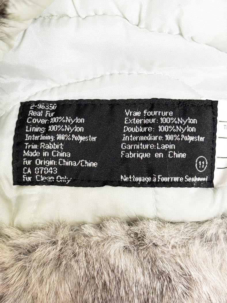 vintage crown cap rabbit fur trapper hat - good market thrift store