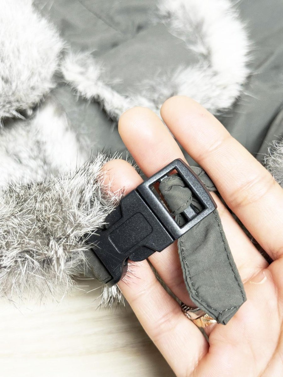 vintage crown cap rabbit fur trapper hat - good market thrift store