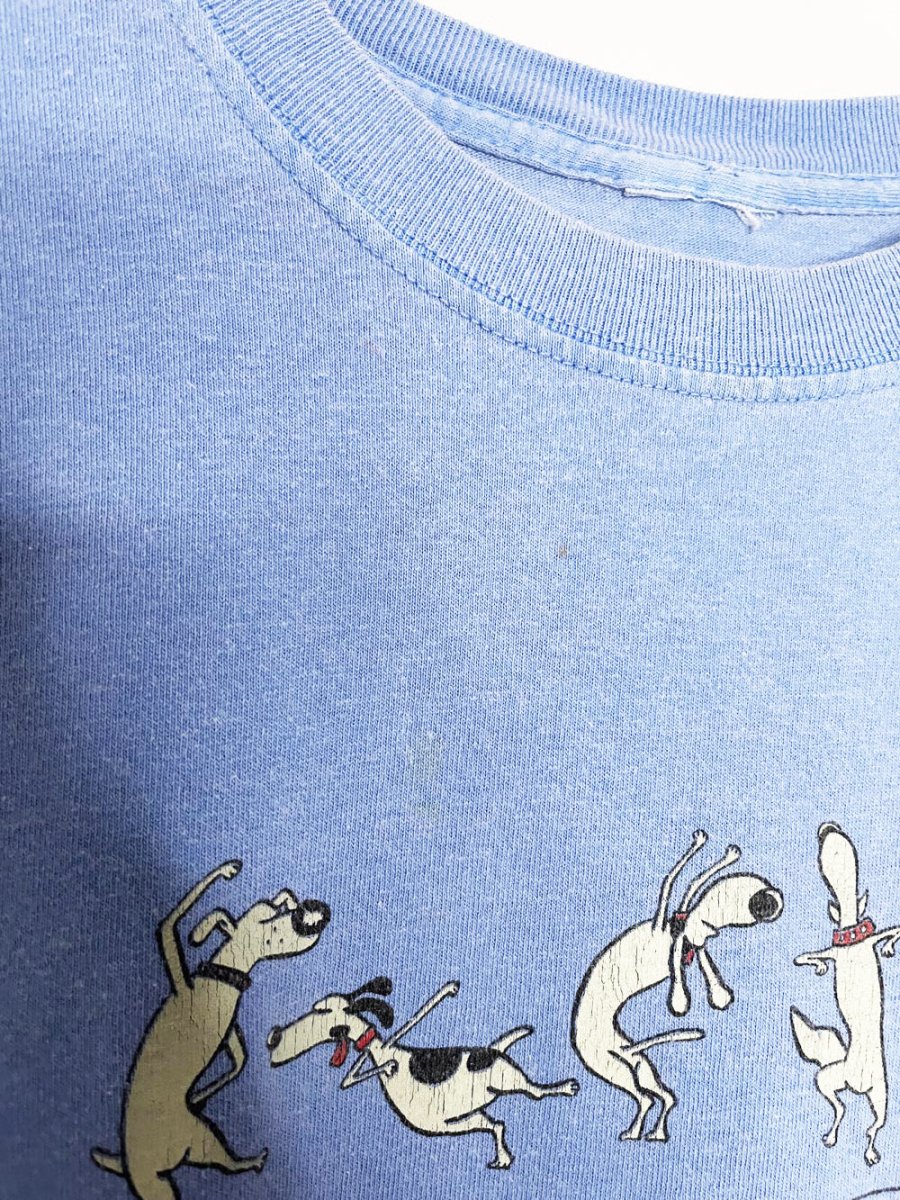 vintage dances with woofs faded dog tee | entertain ya mania - good market thrift store