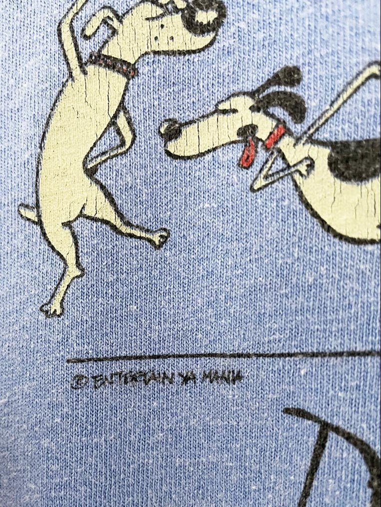 vintage dances with woofs faded dog tee | entertain ya mania - good market thrift store