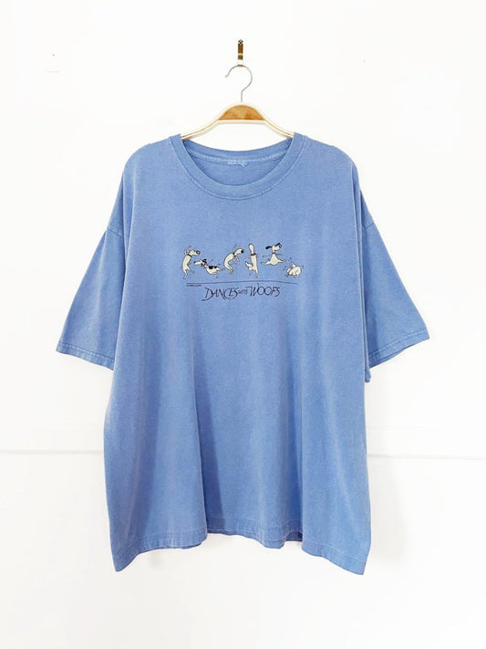 vintage dances with woofs faded dog tee | entertain ya mania - good market thrift store